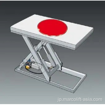 エレベーターテーブルの丸鋸ターンテーブル